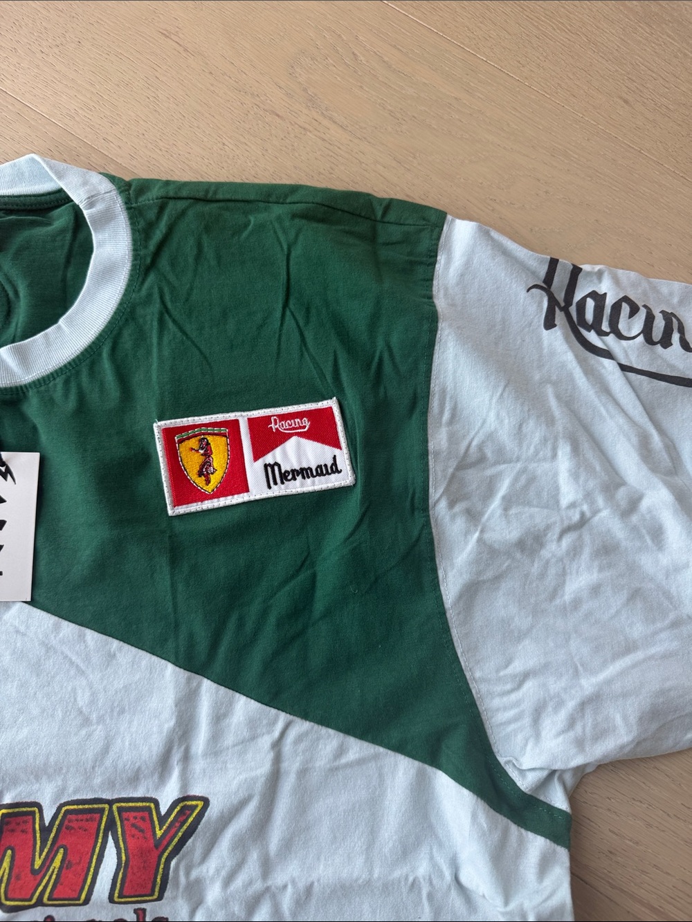Palmy Sabbi Nationals 1977 Short Sleeve Tee - Green/White - Picture 5 of 9